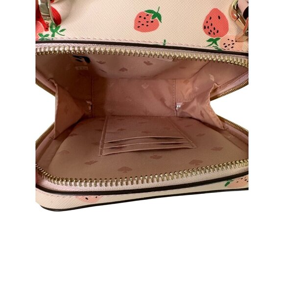 Kate Spade New York Staci Daisy Wild Strawberries Vanity Crossbody Purse - Picture 10 of 12